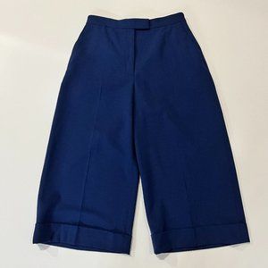 COPY - Anne Klein Wide Leg Cropped Dress Pants High Rise  Blue Size 10